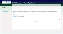 Desktop Screenshot of cs.mvnu.edu